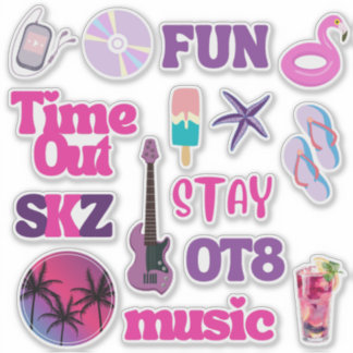 Adesivo SKZ Time Out (Purple Ver) Custom-Cut Vinyl Sticker