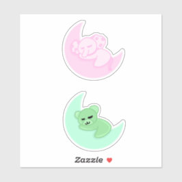 Adesivo Sleeping Bear & Elephant Sticker Pack For Kids