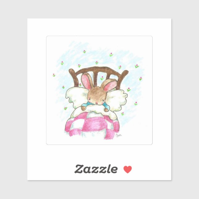 Adesivo "Sleepy Bunny Sticker" (Folha)