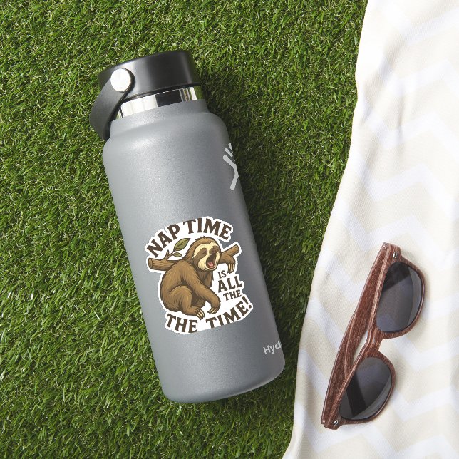 Adesivo Sleepy Sloth Engraçado (HydroFlask Insitu)