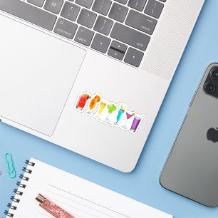 Adesivo SlipperyJoe aplaude coquetéis de álcool LGBTQIA ga