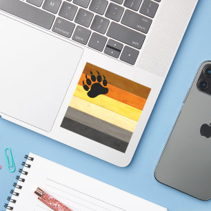 Adesivo SlipperyJoe's Bear Pride sinaliza textura de madei