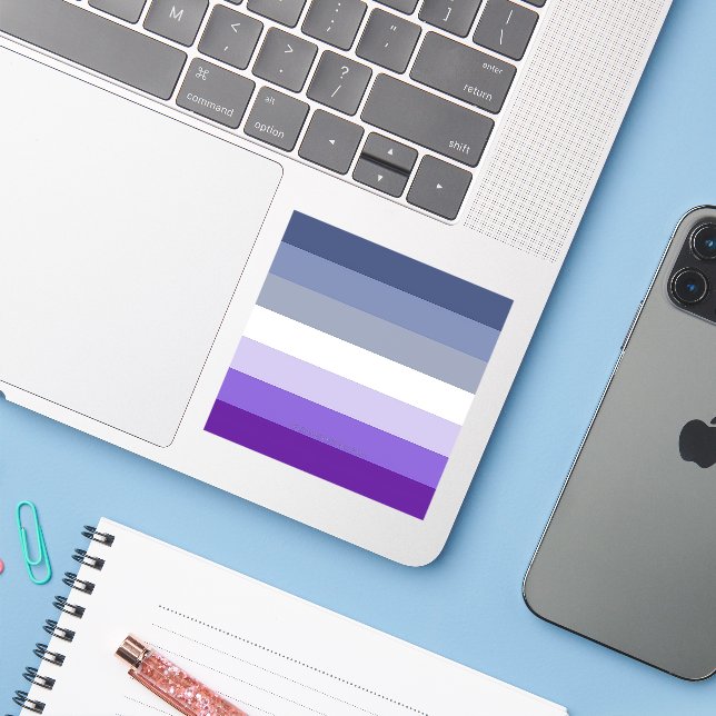 Adesivo SlipperyJoe's Butch Lesbian Pride Flag gay (Notebook com iPhone)