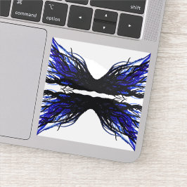 Adesivo Sloth Abstract 7 Deadly Sins Alcohol Ink Art