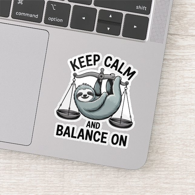 Adesivo Sloth Libra Zodiac Sticker (Detalhe)