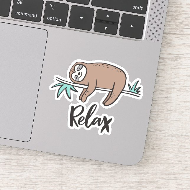 Adesivo Sloth Says Relax (Detalhe)