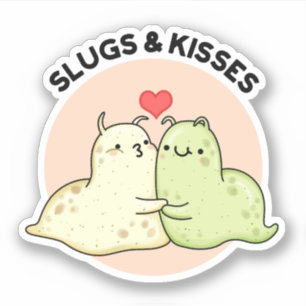 Adesivo Slugs E Beijos Engraçados