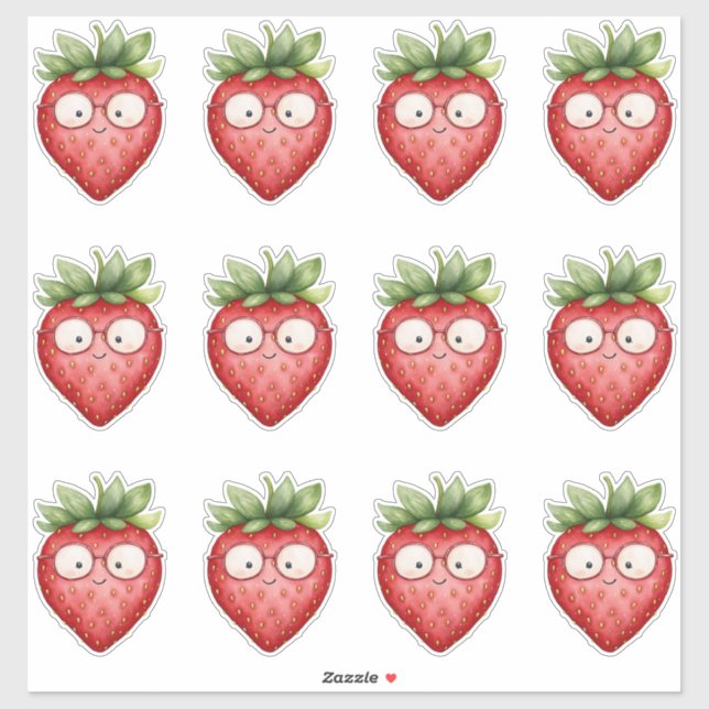Adesivo Smart Strawberry  (Folha)
