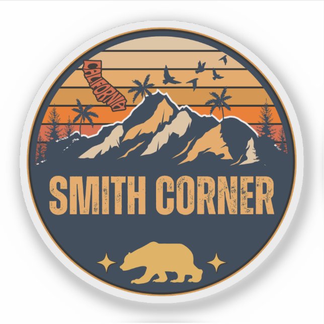 Adesivo Smith Corner, Califórnia (Frente)
