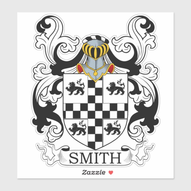 Adesivo Smith Family Crest (Folha)