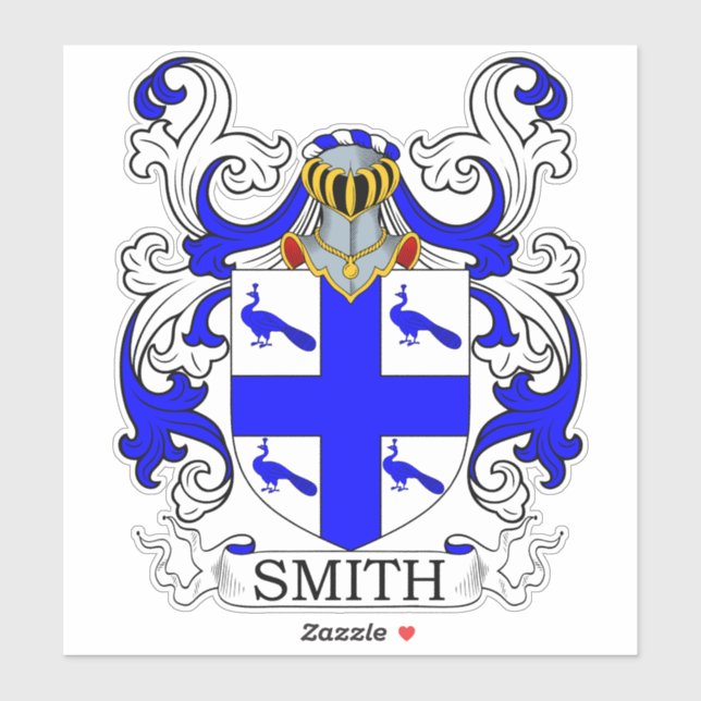Adesivo Smith Family Crest (Folha)
