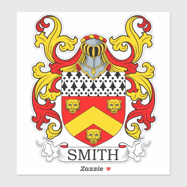 Adesivo Smith Family Crest (Folha)