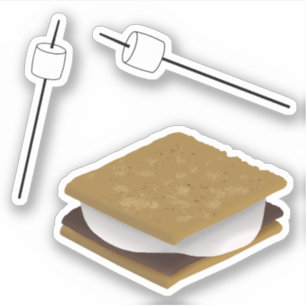 Adesivo Smores e marshmallows