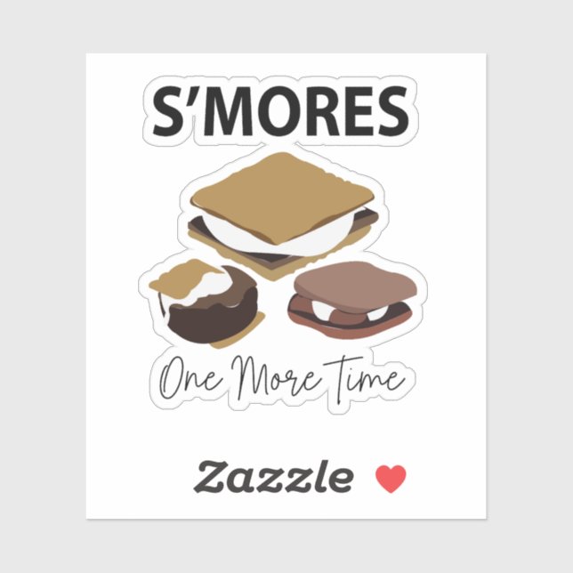 Adesivo Smores S'mores Dessert Mais Uma Vez (Folha)