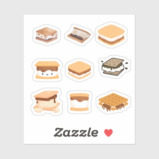 Adesivo Smores Stickers (Folha)