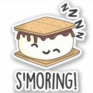 Adesivo Smorny Smore Puns Engraçado