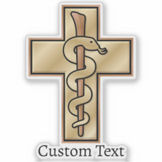 Adesivo Snake on Cross