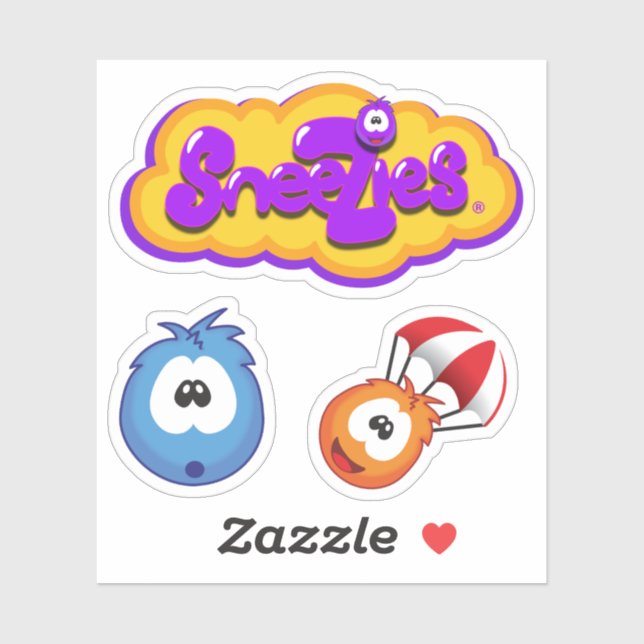 Adesivo Sneezies Game Logo with Bonus Sneezies (Folha)