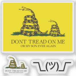 Adesivo Snekright gadsden flag parody memes x6