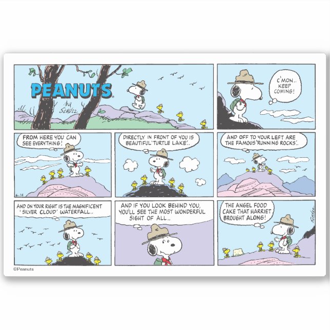 Adesivo Snoopy e Amigos | Ir Caminhando (Frente)