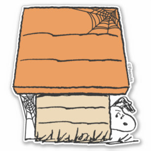 Adesivo Snoopy Halloween Spider Web Doghouse