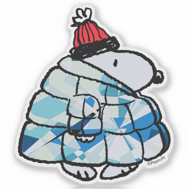 Adesivo Snoopy Winter Gem Puffer Jacket Sticker (Frente)