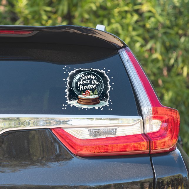 Adesivo Snow Place Like Home Holidation Cote (Lado do carro)