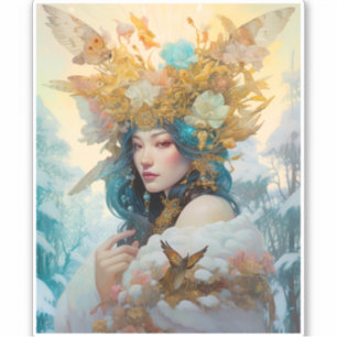 Adesivo Snow Queen Fantasy Art