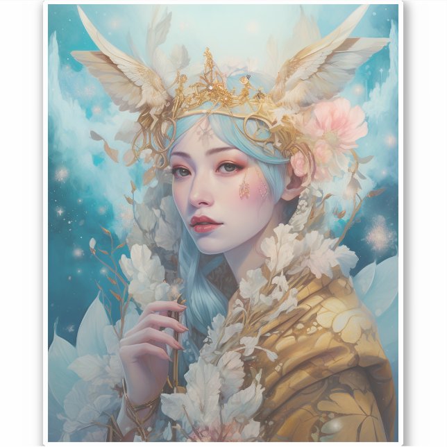 Adesivo Snow Queen Fantasy Art (Frente)