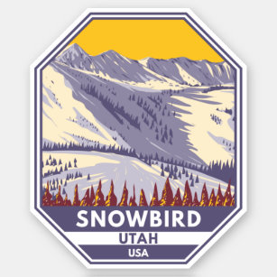 Adesivo Snowbird Ski Area Winter Utah