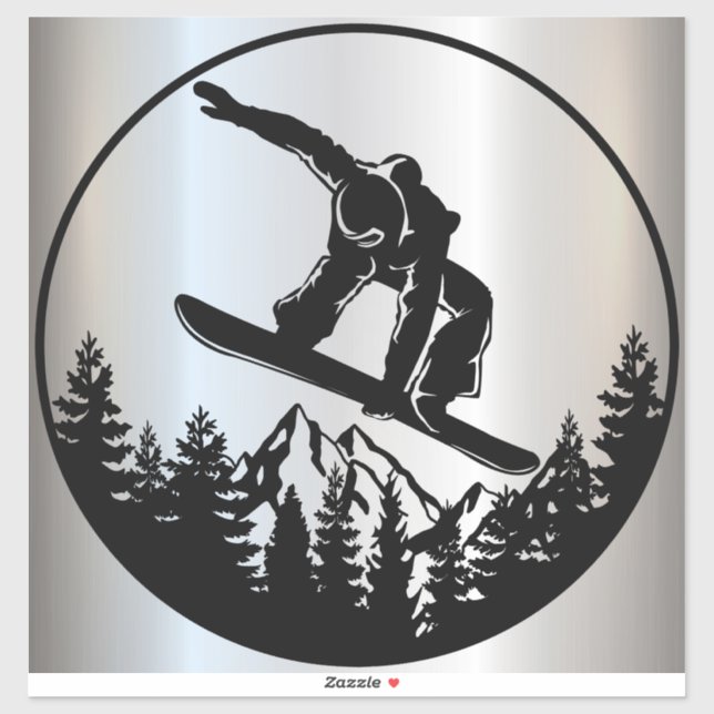 Adesivo Snowboard Vinyl Sticker (Folha)