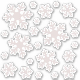 Adesivo Snowflake Snow Winter Christmas Sticker Pack