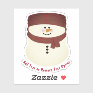 Adesivo Snowman com Beanie Christmas