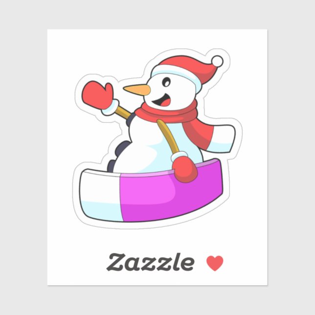 Adesivo Snowman como Snowboarder com Sonowboard.PNG (Folha)