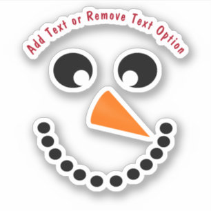 Adesivo Snowman Face Christmas