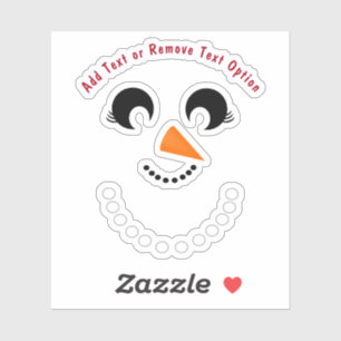 Adesivo Snowman Face Christmas