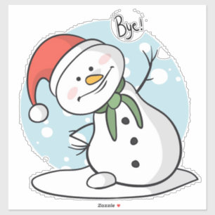 Adesivo Snowman Sticker