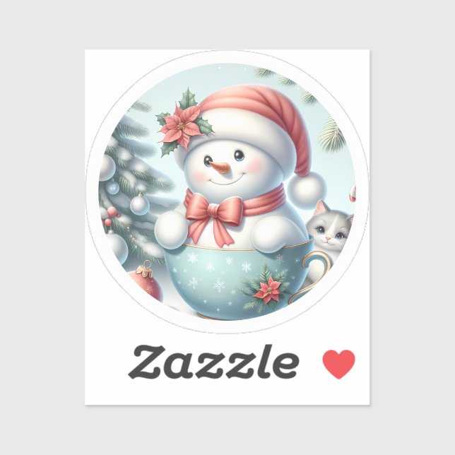 Adesivo Snowman sticker (Folha)