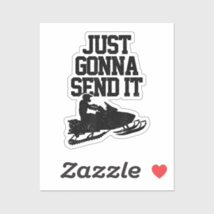 Adesivo Snowmobile Vai Enviar Um Motor Engraçado Gif