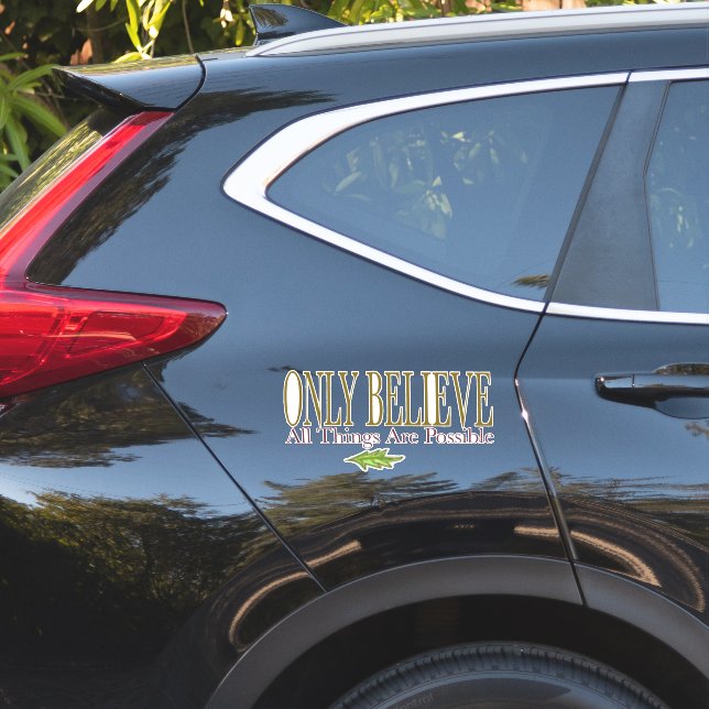 Adesivo Só Acredite Que Todas As Coisas São Possíveis (Lado do carro)