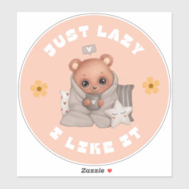 ADESIVO SÓ LAZY E EU GOSTO DO VÍDEO