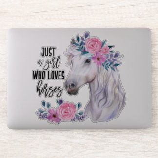 Adesivo Só uma garota que ama cavalos - vinil Sticker