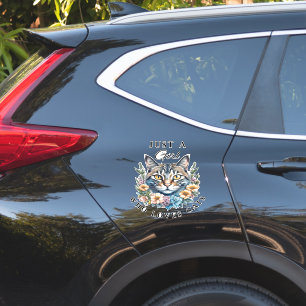 Adesivo Só uma garota que ama gatos