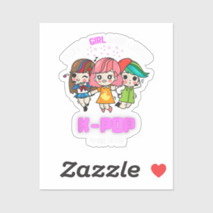 Adesivo Só Uma Menina Que Ama O Presente Do Pop Para Menin