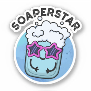 Adesivo Soaperstar Funny Superstar Soap Pun
