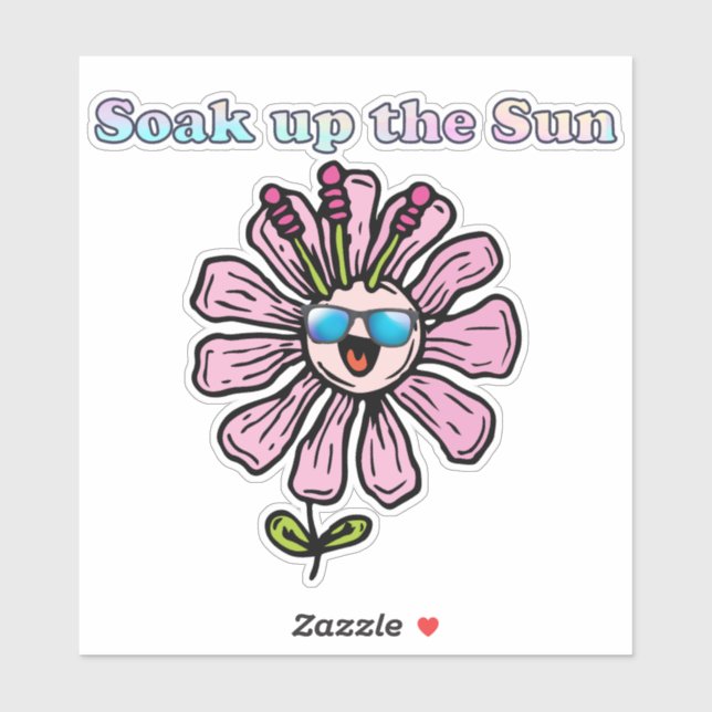 Adesivo Sobe o Sol Tie Dye (Folha)