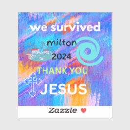 Adesivo sobrevivemos Milton 2024