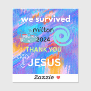 Adesivo sobrevivemos Milton 2024