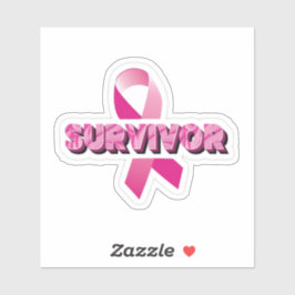 Adesivo Sobrevivência do Câncer da Mama