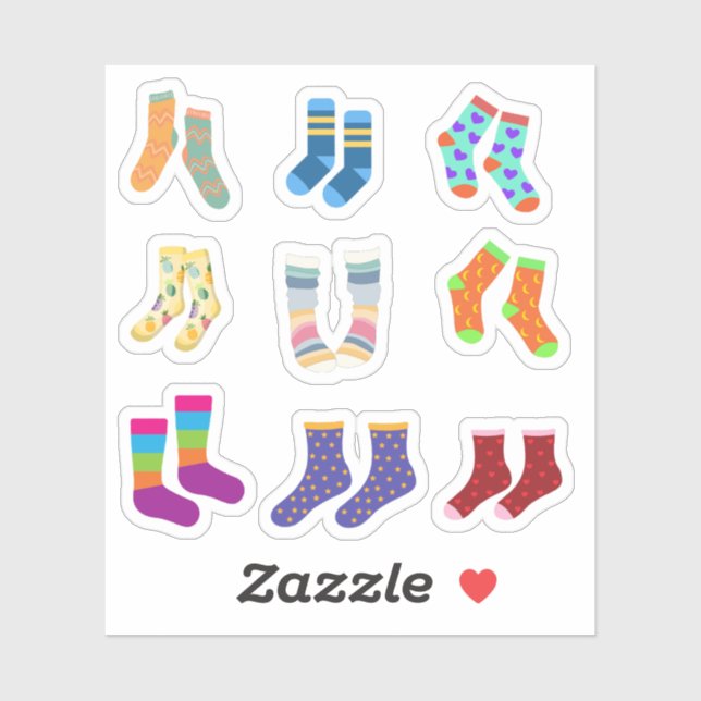Adesivo Sock Stickers (Folha)